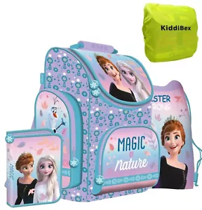 FROZEN Schulranzen Set 4-tlg Schulranzen Mädchen 1 Klasse Eiskönigin Schultasche - Bild 1 von 5