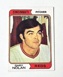 Tarjeta de béisbol Gary Nolan vintage 1974 Topps # 277 - Cincinnati Reds - Imagen 1 de 2