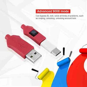 EDL Cable For 9008 Mode (Deep Flash Mode) Cellphone Repair White +Red - Photo 1 sur 13