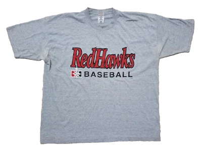 Camiseta de béisbol vintage de los 90 Oklahoma Red Hawks ligas menores para hombre 2XL Foto 1 de 4