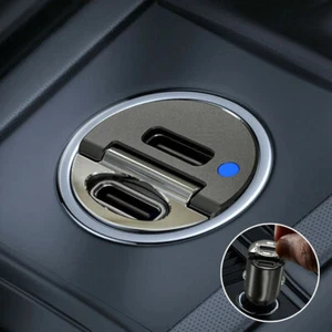 Car Dual USB Type-C PD Car Phone Charger Adapter 30W Fast Charging Accessories - Picture 1 of 12