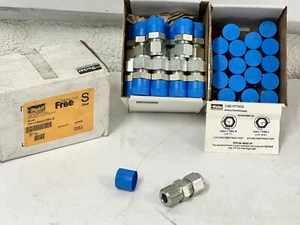 LOT OF 48 Parker Hannifin 1/2" x 1/2" A-LOK Steel Male Connector Tube Fittings - Picture 1 of 11