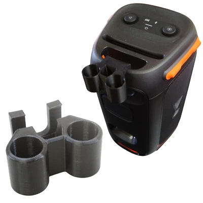 3DBEATS Dual Microphone Holder 2x Mic Bracket for JBL Partybox 310 320 Speaker