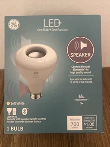 General Electric LED Bulb Color Speaker BR30 & Remote Soft White Multiple Avail - Picture 1 of 8