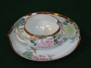 Antique Tea Cup Kyoto Satsuma Kutani Hand Painted Japanese - Picture 1 of 1