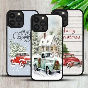 CHRISTMAS TRUCK CASE FOR IPHONE SAMSUNG HUAWEI GOOGLE WINTER GIFT PHONE COVER - Picture 1 of 30