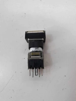 Pulsador momentáneo blanco iluminado Alcoswitch 164TL, 5A 250VAC  Foto 1 de 3