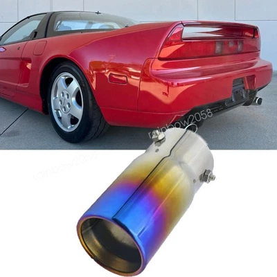 Blue Stainless Steel Rear Exhaust Pipe Tail Muffler Tip For Acura NSX Foto 1 de 4