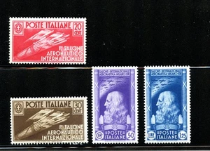 Italy #345-348 (I295) Comp 1935 Aeronautical Salon, M, LH, FVF, CV$207.50 - Picture 1 of 2