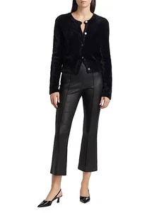 Cardigan donna Vince in maglia sfocata con ciglia colore nero taglia XS - Foto 1 di 3