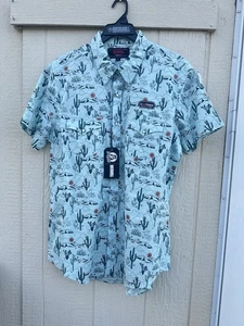 Rock & Roll Western Style Denim Dale Brisby Stretch Men's Shirts in Mint Sz XL - Picture 1 of 11