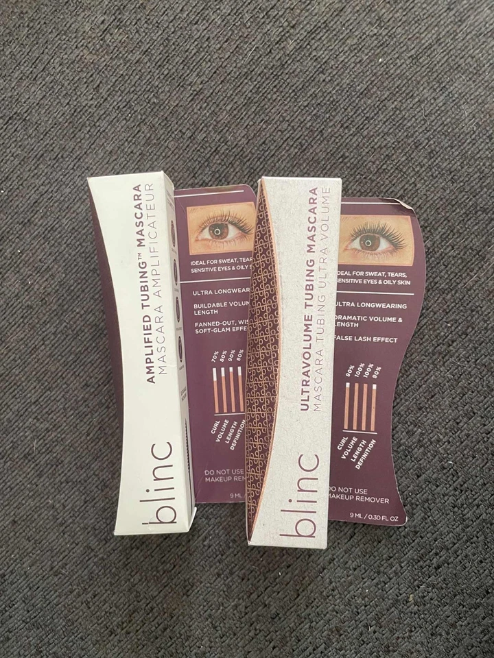 Blinc Cosmetics Tubing Mascara Black Ultravolume or Dark Brown Amplified 0.30oz - Image 1 of 1