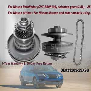 RE0F10E JF017E CVT Pulley Set & Chain 25T 1ID fit Nissan Pathfinder 31209-29X9B - Picture 1 of 10