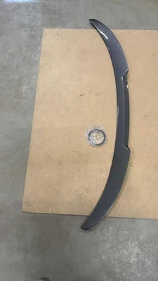 Carbon Look Rear Wing Rear Spoiler For BMW X6 F16 15-19 M4 Style Spoiler Lip - Image 1 of 4