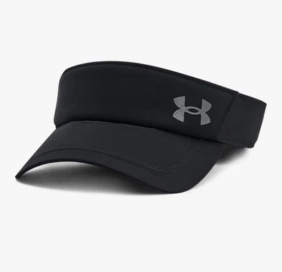 Viseira masculina Under Armour Iso-chill lançamento corrida preta tamanho único - Imagem 1 de 4