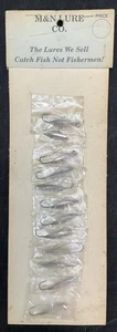 12 Vintage M&N Angelköder Einzelhandel Display Karte komplett Stk#162 @191 - Bild 1 von 7