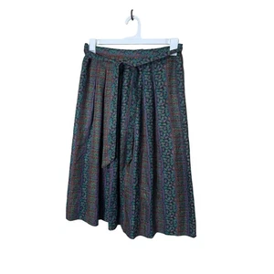 Vintage More Century Midirock Paisleymuster Plissee Bohemian Style - Bild 1 von 6