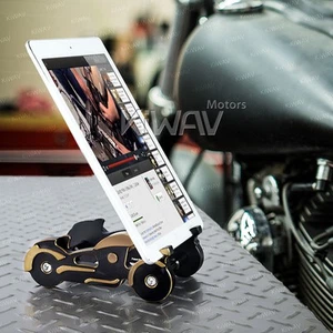 VAWiK moto support de bureau holder CNC titanium or pour smartphone tablet ε - Afbeelding 1 van 4