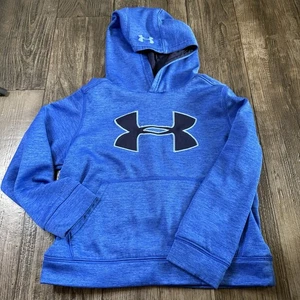 Under Armour Kid’s Storm 1 Hoodie Size YSM Blue With Pocket And Hood - Picture 1 of 5