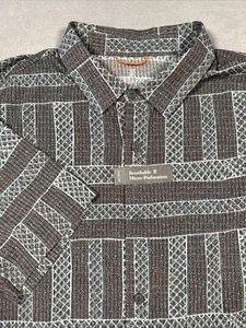 Roark Bless Up Mens Medium Perforated Short Sleeve Button Up Shirt Jimlamara - Picture 1 of 8