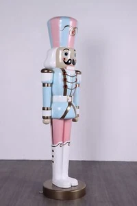 Large Pastel Nutcracker Life Size Resin Statue Christmas Seasonal Decor Prop - Picture 1 of 5