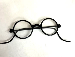 Vintage Celluloid Black Frame Round Glasses - Picture 1 of 4