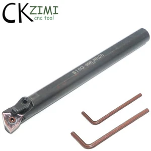 95° S16Q-MWLNR08 16mm×180mm CNC Internal Turning Tool Holder + 1Pcs WNMG080404 - Picture 1 of 8