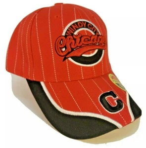 Baseballmütze Kappe rot mit schwarz Chicago Windy City bestickt neu mit Etikett - Bild 1 von 8