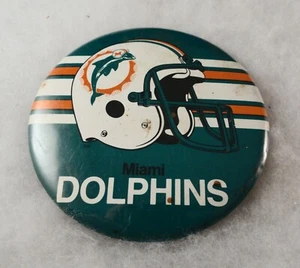 BOTÓN DE GRAN TAMAÑO de colección: Miami Dolphins NFL; Miami Florida FL - Imagen 1 de 3