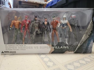 DC Collectibles New 52 Super Heroes Vs. Super Villians Action Figure 7-Pack Set - Picture 1 of 2