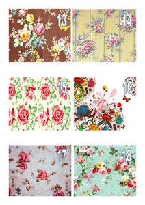 Edible Vintage Floral Wallpaper (13-18) A4 Icing Sheet Iced Cake Topper - Picture 1 of 8