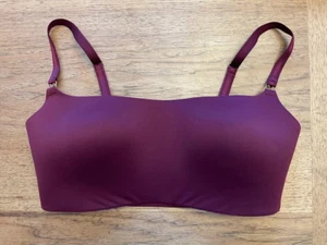 Victoria's Secret Kir Purple LARGE Love Cloud Smooth Straight Neck Lounge Bra - Picture 1 of 2
