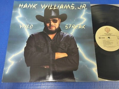 Hank Williams Jr. - Wild Streak - 1988 Country LP w/Org Sleeve EX VINYL Record - Image 1 of 3