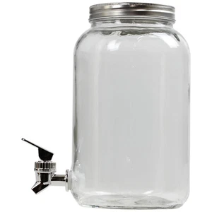 3 Liter Klarglas Getränkespender mit Zapfhahn Getränk Cocktail Aufbewahrung - Bild 1 von 3