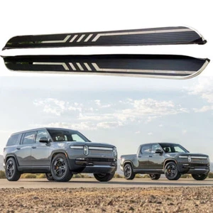 Running Board fits for Rivian R1S R1T 2021-2024 Side Step Nerf Bar 2PCS - Picture 1 of 8