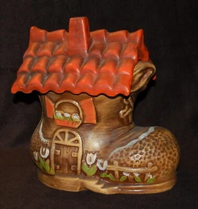 VINTAGE Cookie Jar Doranne of California Shoe Made in USA 1970's Nostalgia! - Picture 1 of 6