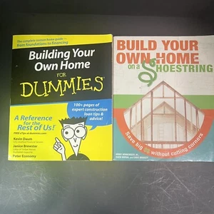 Zwei DIY Build Your Own Home Ratgeber/Hilfebücher Bau Immobilien Posten von zwei - Bild 1 von 15
