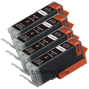 Paquete de 4 tintas PGI-250XL PGI250 XL BK para Canon Pixma MG5420 MG5520 MG6320 MX722 MX922 - Imagen 1 de 2