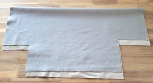 Lightweight Gray Soft Pebble Grain Upholstery Leather Remnant Scrap 33" x 33" - Picture 1 of 3