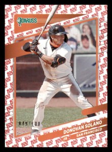 2021 Donruss One Hundred #68 Donovan Solano /100 (ref 235926)