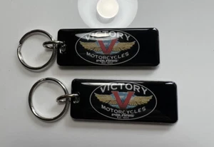 Victory Vision Vegas 8 Ball Hammer Gunner Magnum Motorcycle Key Ring OS 2 Pack - Foto 1 di 1