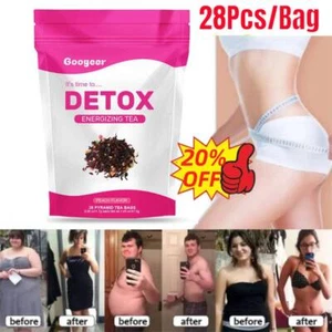 28Pcs Detox Tea - All-Natural, Supports Healthy Weight, Helps Reduce Bloating-US - Picture 1 of 9