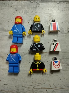 Vtg Lego Police Firefighter Incomplete Minifigure Lot - CRACKS - Picture 1 of 12