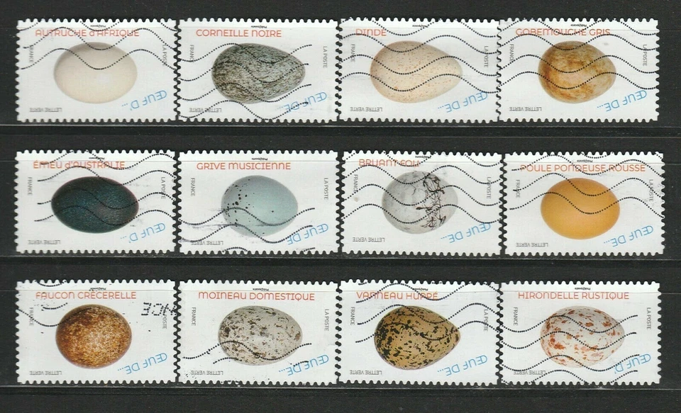 2020 FRANCE oblitéré : Oeufs d'oiseaux - Image 1 of 1