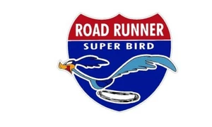 ROADRUNNER SUPERBIRD SCHILD Vintage Rennwagen Aufkleber RETRO AUFKLEBER x2 - Bild 1 von 1
