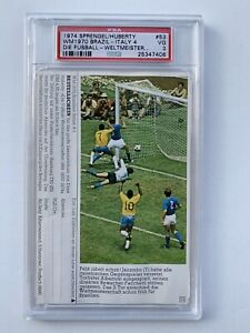 1974 Pelé (‘70 WC) Sprengel/Huberty Die Fussball Weltmeisterschaften “Rare” PSA