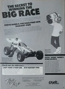 Vintage 1987 Race Prep AYK Racing Print Ad Ephemera Wall Art Decor Steve Dunn - Picture 1 of 1