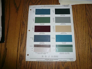 1946 1947 Kaiser-Frazer Ditzler PPG Farbsplitter Farbmuster - Vintage - Bild 1 von 1