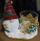 SUPPORT VOTIF BISCUITS DE Noël 2023 bougie yankee santa gnome ~ neuf dans sa boîte~
