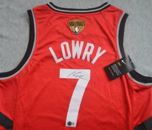 Camiseta firmada autografiada por Kyle Lowry Beckett certificado de autenticidad NBA Toronto Raptors - Imagen 1 de 8